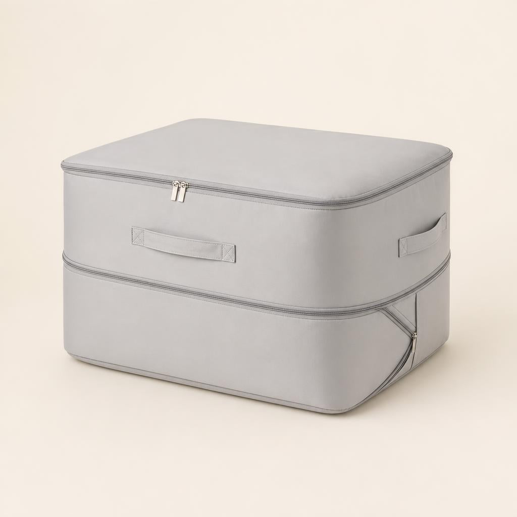 Bolsa organizadora gris de 52 x 42 x 30 cm